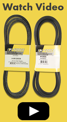 Sunbelt mower clearance belts